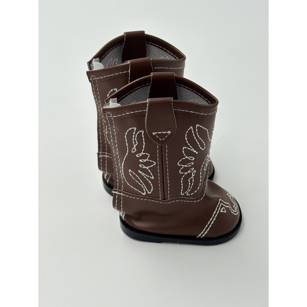 Cowboy Boots for 18" Dolls Fits American Girl Size Western Brown Free Shipping